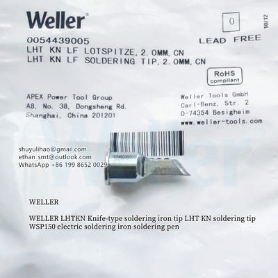  WELLER T005 44 390 05 LHT KN LF LOTSPITZE, 2.0MM, CN LHT KN LF Solder Tip, 2.0MM, CN